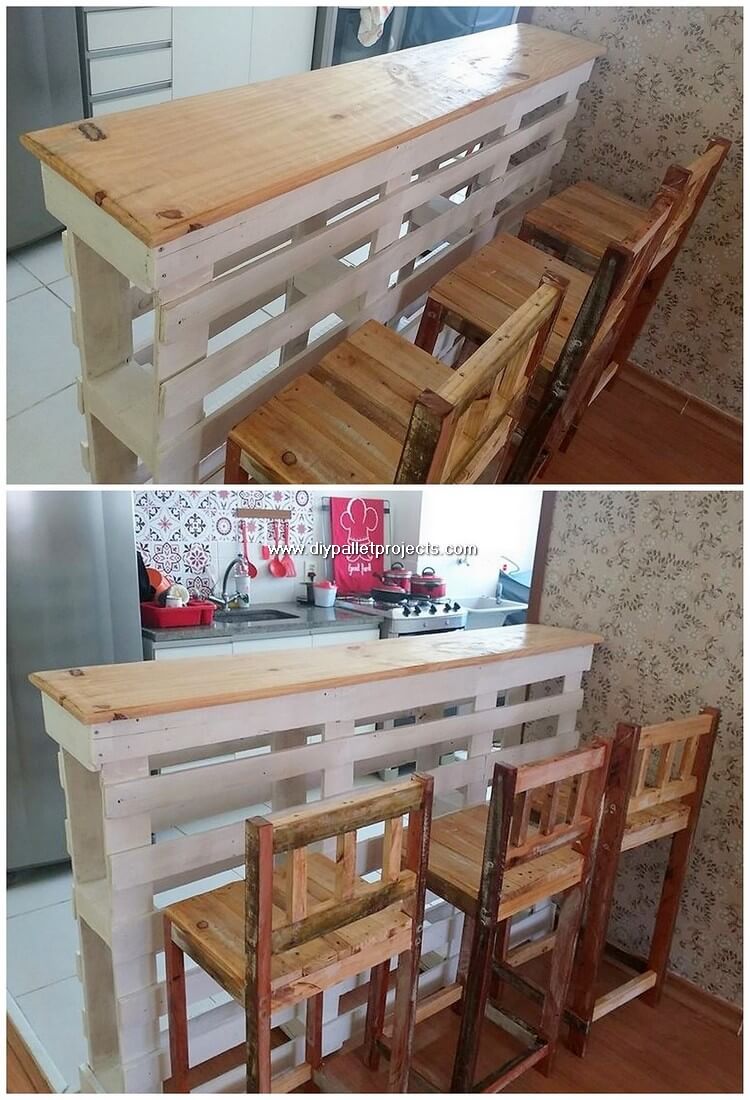 Pallet Kitchen Table and Chairs