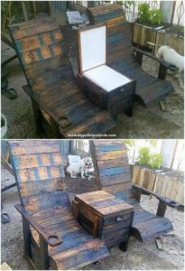Pallet Attached Chairs