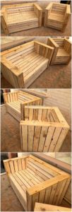 Pallet Bench and Chair