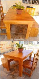 Wood Pallet Dining Furniture