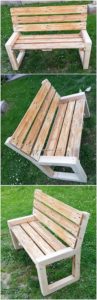 Wood Pallet Garden Bench
