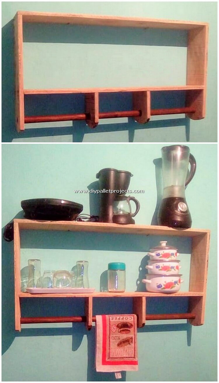 Pallet Kitchen Shelf