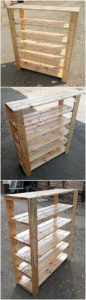Pallet Wood Shelving Table